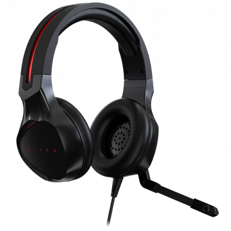 FONE + MIC GAMER ACER NITRO HZ-20 KHZ PRETO/VERMELHO