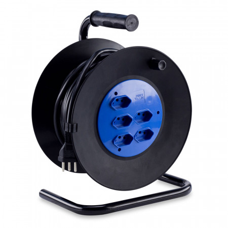 EXTENSAO ELETRICA C/ CARRETEL 20MT 5 TOMADAS FORCELINE