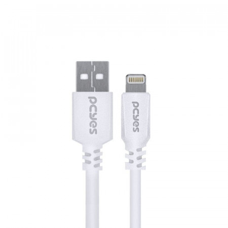 CABO USB LIGHTNING 50CM CERTIFICADO PCYES PUALB-05 BRANCO