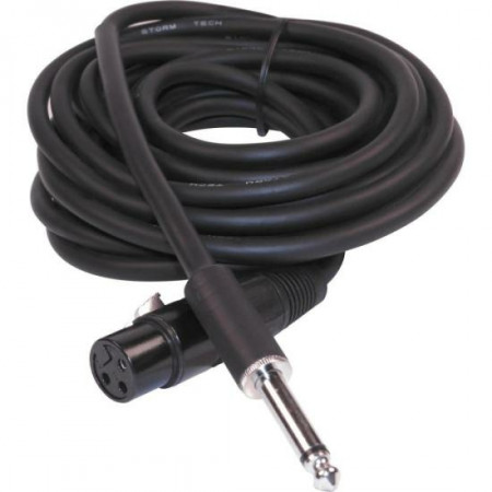 CABO P/ MICROFONE P10 / XLR STORM 10M TITAN NIQUEL CBMC0014
