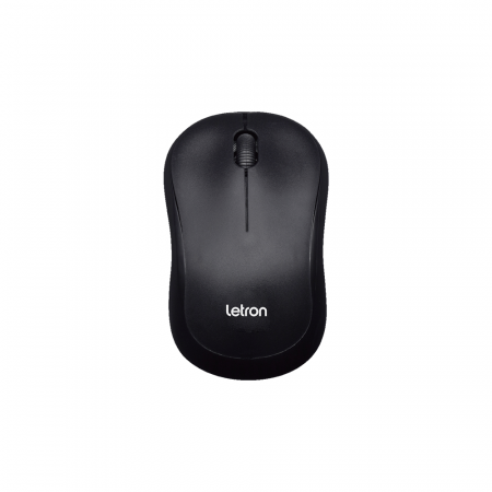 MOUSE WIRELESS LETRON BLACK SQUARE MINI 1701 PRETO