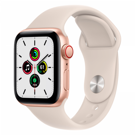 RELOGIO APPLE WATCH SE GPS + CEL 40MM MKQN3LL/A STARLIGHT