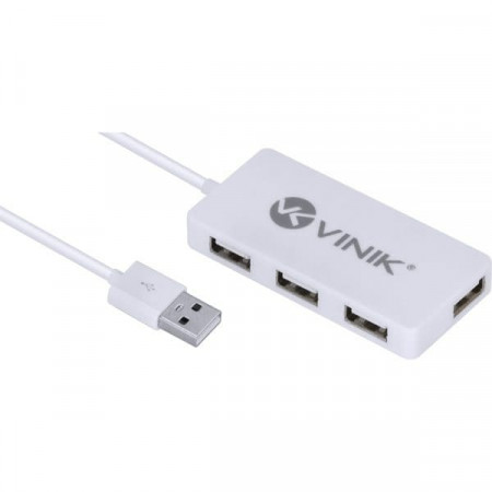 HUB USB 2.0 4 PORTAS VINIK HUV-20B BRANCO