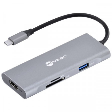 HUB USB-C / HDMI / 3 USB 3.0 / USB-C / MICRO SD VINIK HC-7