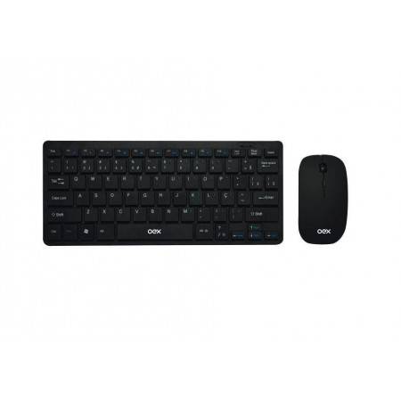 TECLADO E MOUSE WIRELESS OEX ULTRA SLIM TM405 PRETO