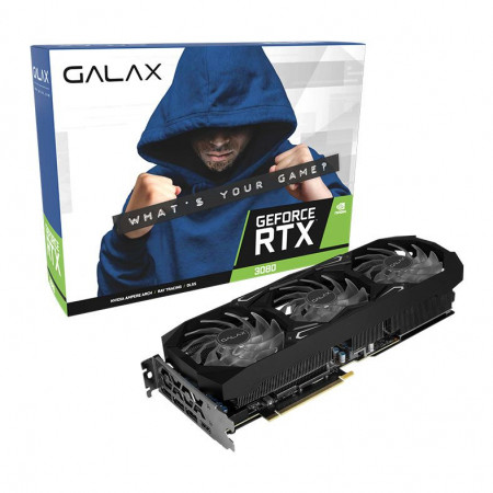 PLACA DE VIDEO GEFORCE RTX3080 SG LHR ENTUSIASTA 10GB GDDR6X 320BIT GALAX