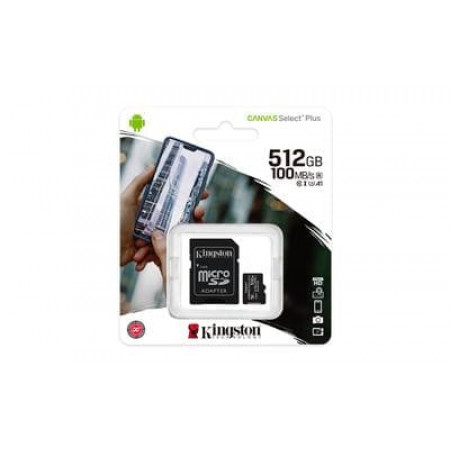 CARTAO MICRO SD 512GB CLASSE 10 100MB/S SDCS2 KINGSTON