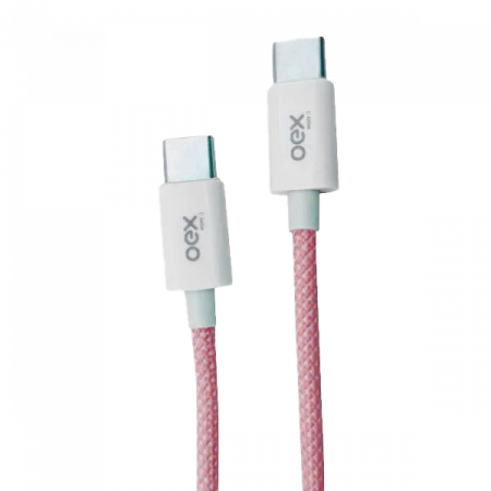 CABO USB-C / USB-C 1MT OEX CE206 ROSA