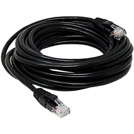 CABO DE REDE CAT5E 10MT PLUSCABLE PC-ETHU100BK PRETO