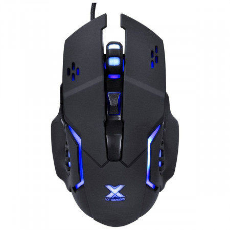 MOUSE USB GAMER VX GAMING GALATICA 2400DPI LED AZUL PRETO