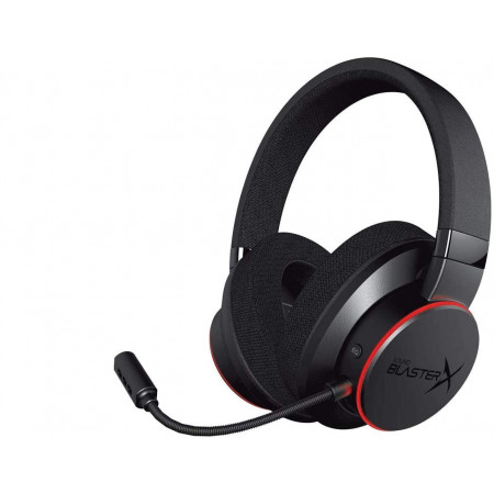FONE + MIC GAMER USB CREATIVE SOUND BLASTER X H6 7.1 RGB CANCEL. RUIDO PRETO