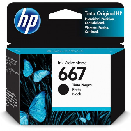 CARTUCHO HP 667 2,0ML PRETO