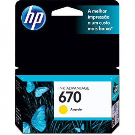 CARTUCHO HP 670 3,5ML AMARELO