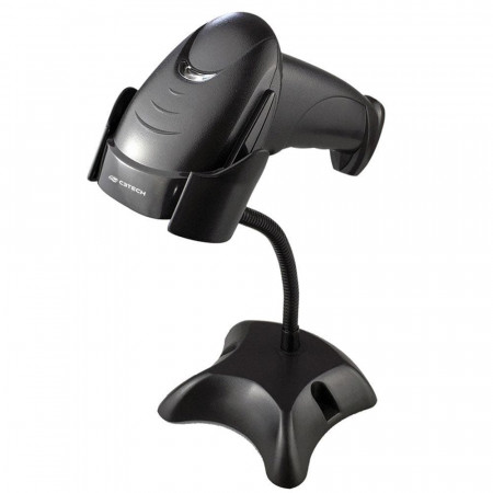LEITOR DE CODIGO DE BARRAS COM SUPORTE C3TECH LB-50BK