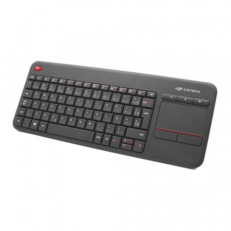 TECLADO WIRELESS C/ TOUCHPAD K-WT200BK C3TECH