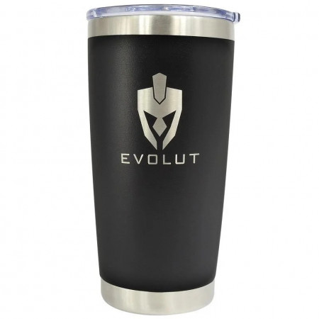 COPO TERMICO EVOLUT COM TAMPA 600ML PRETO