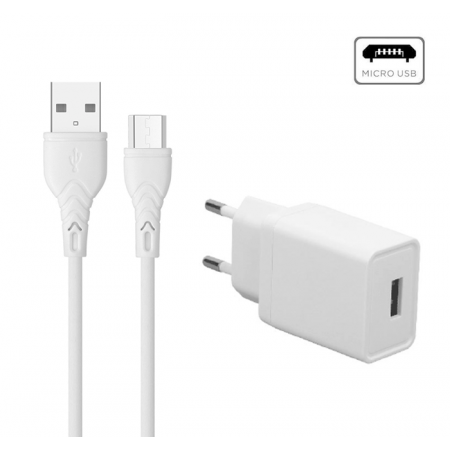 CARREGADOR PAREDE 10W USB + CABO MICRO USB LETRON 74507