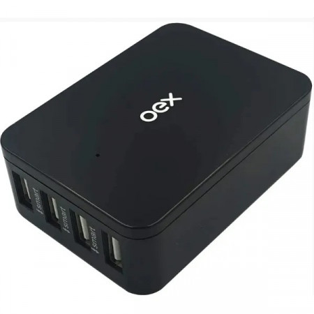 CARREGADOR USB 4 PORTAS 6A OEX CG400
