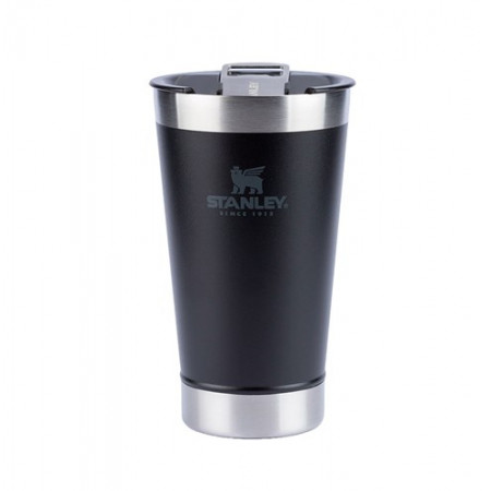 COPO TERMICO STANLEY COM TAMPA 473ML PRETO