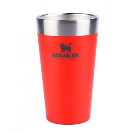COPO TERMICO STANLEY SEM TAMPA 473ML VERMELHO