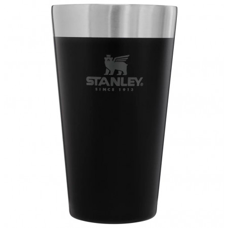 COPO TERMICO STANLEY SEM TAMPA 473ML PRETO