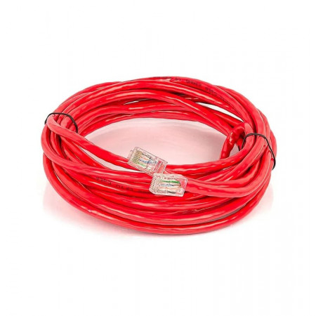 CABO DE REDE CAT6 10MT PLUSCABLE PC-ETH6U100RD VERMELHO