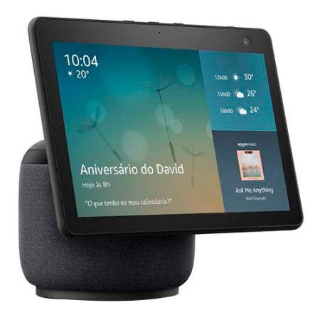 CAIXA SMART AMAZON ECHO SHOW 10 3GEN ALEXA PRETO