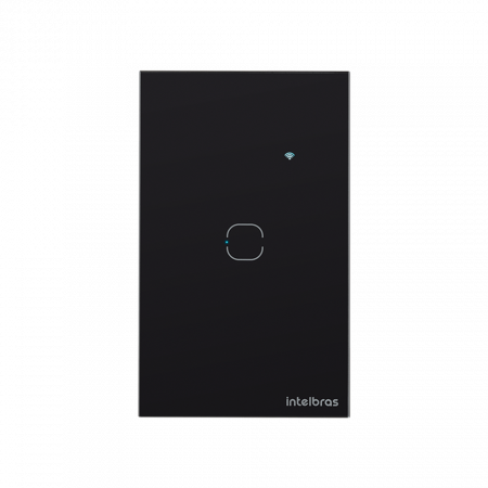 AUTOMAÇÃO INTERRUPTOR SMART WIFI TOUCH 1 INTELBRAS EWS 1001 PRETO