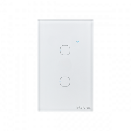 AUTOMACAO INTERRUPTOR SMART WIFI TOUCH 2 INTELBRAS EWS 1002 BRANCO