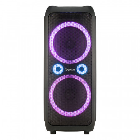 CAIXA DE SOM BLUETOOTH 1600W SUMAY FORTRESS PRETA