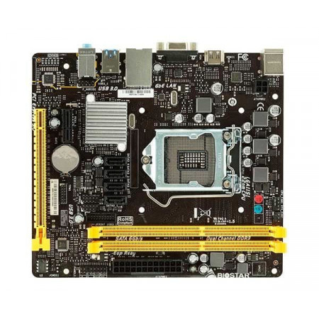 PLACA MÃE BIOSTAR INTEL 1151 6/7GEN H110MHV3 2DDR3L HDMI VGA USB3
