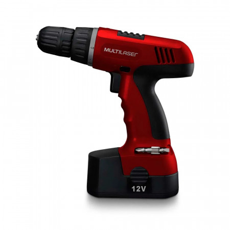 PARAFUSADEIRA E FURADEIRA RECARREGÁVEL 12V MULTILASER HO032