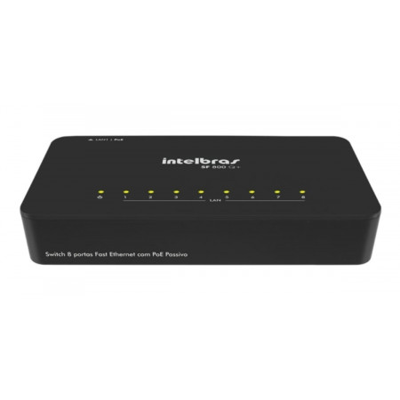 SWITCH 8 PORTAS 10/100 INTELBRAS SF 800 Q+