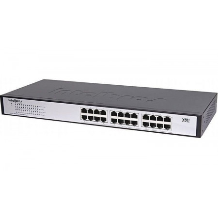SWITCH 24 PORTAS 10/100 INTELBRAS SF 2400 QR+
