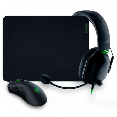 KIT RAZER BATTLE BUNDLE MOUSE DEATH ADDER V2 + FONE BLACK SHARK V2 + MOUSEPAD GIGANTUS V2