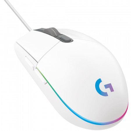 MOUSE USB GAMER LOGITECH G203 LIGHTSYNC RGB BRANCO