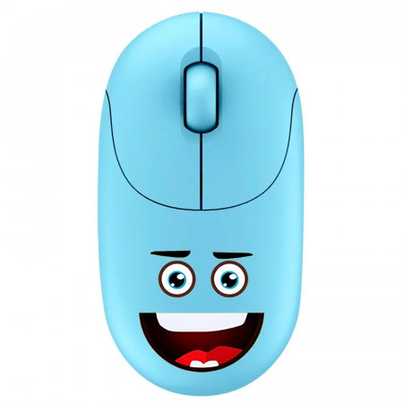 MOUSE WIRELESS BRIGHT EMOJI KIDS AZUL