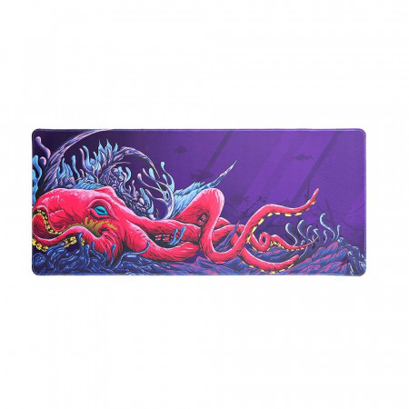 MOUSE PAD GAMER DESKMAT OCTOPUS DAZZ 40X90CM ROSA