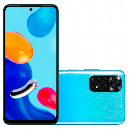 SMART XIAOMI NOTE 11 128GB / 4GB RAM AZUL CLARO GLITER BR