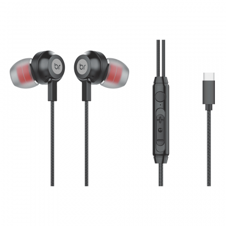 FONE + MIC INTRA USB-C BRIGHT FN574 PRETO