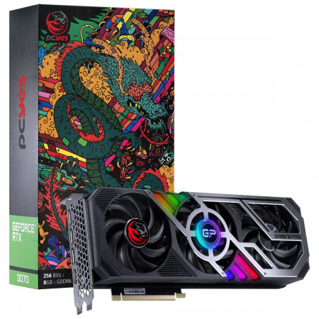 PLACA DE VIDEO GEFORCE RTX3070 GAMING PRO 8GB GDDR6 256BITS PCYES - PP3070GP8DR6256