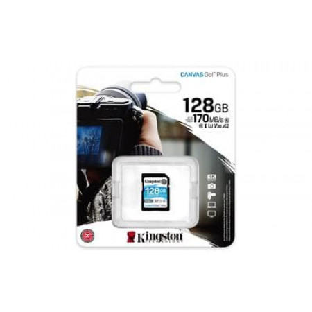 CARTAO SD 128GB CLASSE 10 170MB/S 4K SDG3 KINGSTON