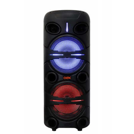 CAIXA DE SOM BLUETOOTH 180W OEX SPEAKER TOWER SK417 PRETA