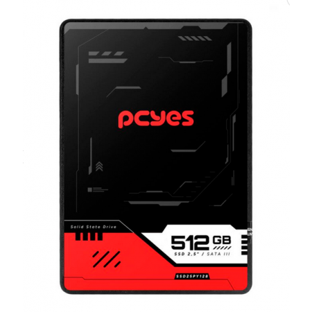 HD SSD 512GB SATA 3 550/400 PCYES SSD25PY512
