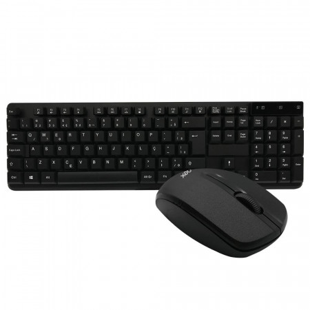 TECLADO E MOUSE WIRELESS OEX WORK TM407 PRETO