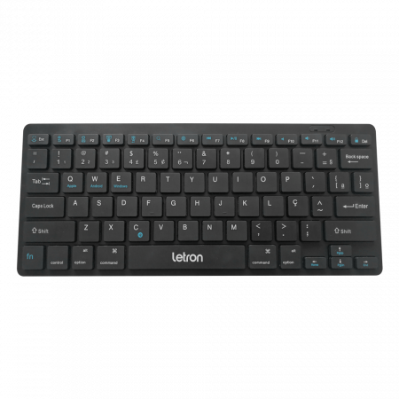 TECLADO BLUETOOTH LETRON MINI OFFICE FREE BK-502 PRETO