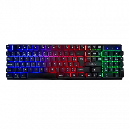 TECLADO GAMER LETRON PLAY ON RGB GK-013