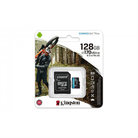 CARTAO MICRO SD 128GB CLASSE 10 170MB/S 4K SDCG3 KINGSTON