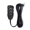 EXTENSAO ELETRICA 10MT 3 TOMADAS FORCELINE PRETA - 1