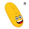MOUSE WIRELESS BRIGHT EMOJI KIDS AMARELO - 2